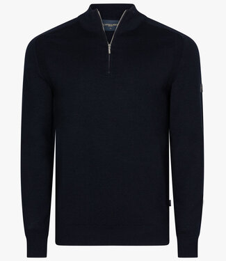 Cavallaro 118261009 Palio donkerblauw dark blue heren zipper trui