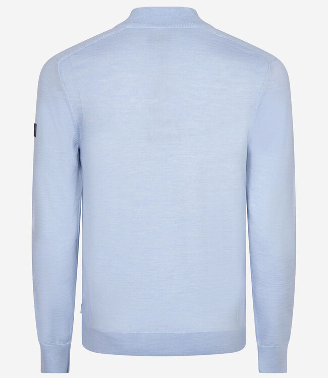 Cavallaro 118261009 Palio lichtblauw light blue heren zipper trui