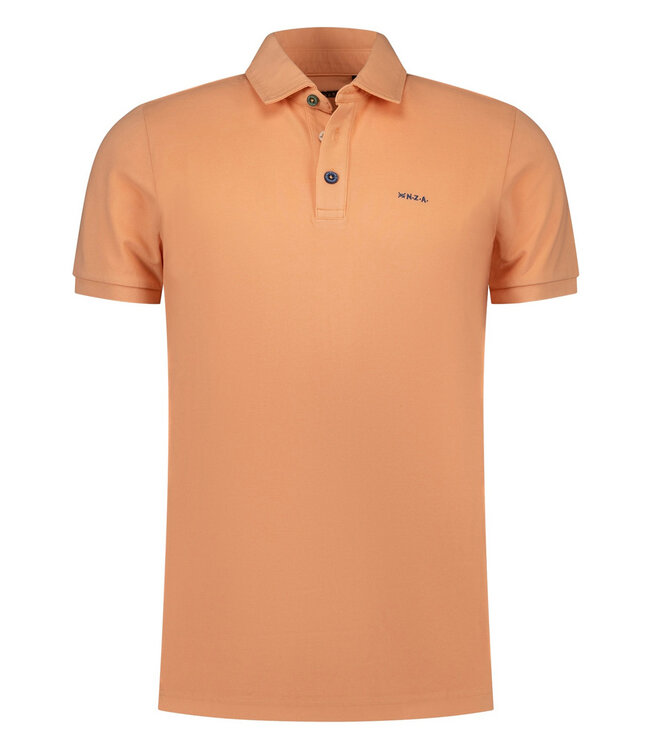 New Zealand Auckland 26CN150 1508 polo spring orange oranje met gekleurde knopen