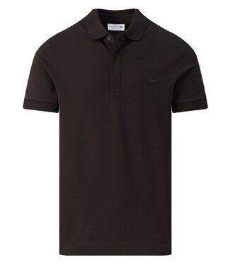 Lacoste PH5522 3LA BUFFALO Paris polo regular fit donkerbruin