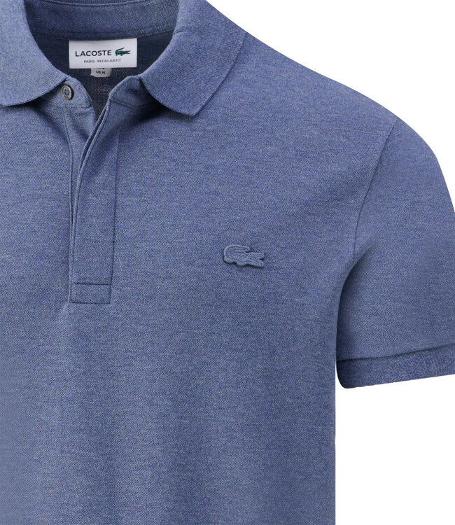 Lacoste PH5522 J2G PHOENIX BLUE regular fit model Paris jeans blauw polo jeans blauw krokodil