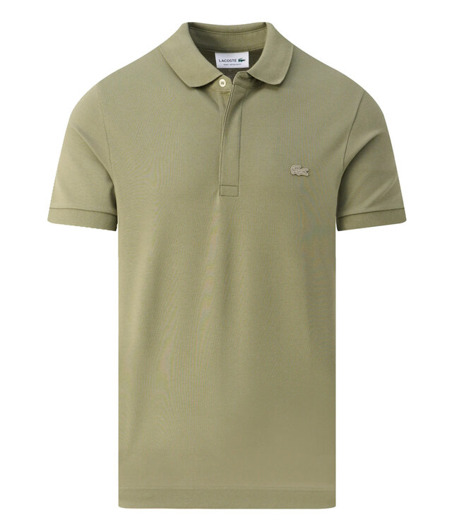 Lacoste PH5522 BMY KHAKI Lacoste regular fit olijfgroen polo olijfgroen krokodil