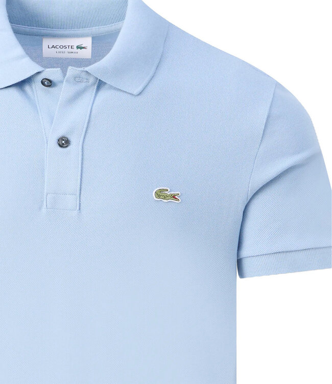 Lacoste PH4012-61 AEY-APHYLLA slim fit lichtblauw polo groen krokodil