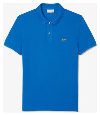 Lacoste slim fit blauw polo groen krokodil