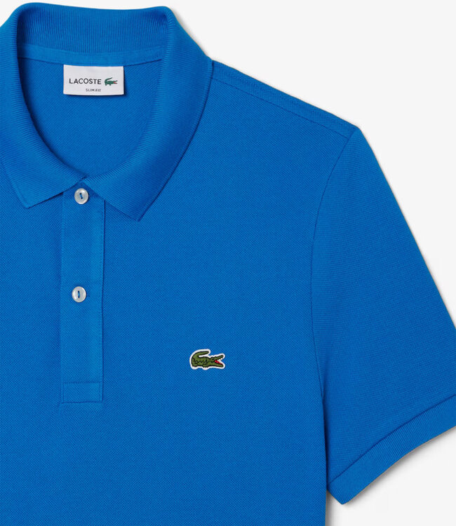 Lacoste PH4012-61 3D3-GIPSY slim fit blauw polo groene krokodil