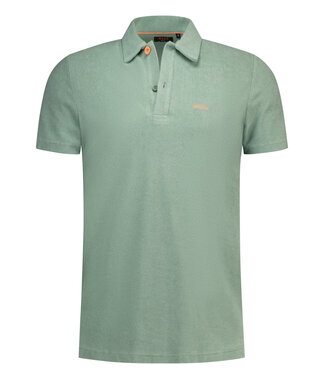 New Zealand Auckland 26DN109 1786 badstof polo fresh army groen