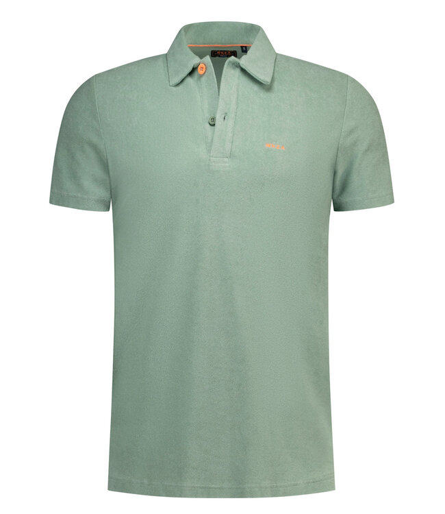 New Zealand Auckland 26DN109 1786 badstof polo fresh army groen