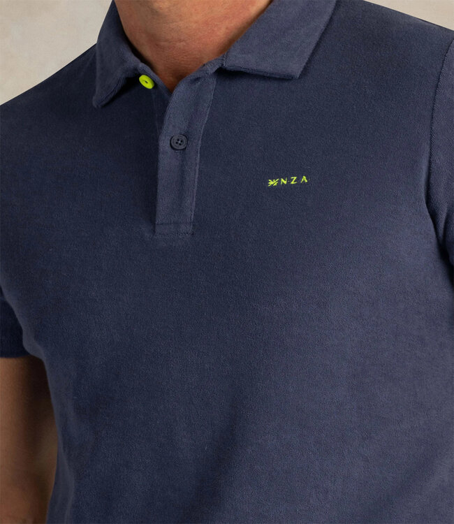 New Zealand Auckland 26DN109 2606 badstof polo brilliant navy donkerblauw