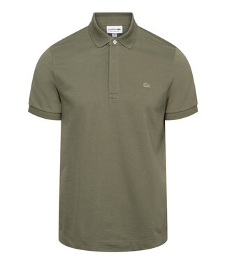 Lacoste BMY KHAKI Paris polo regular fit olijfgroen