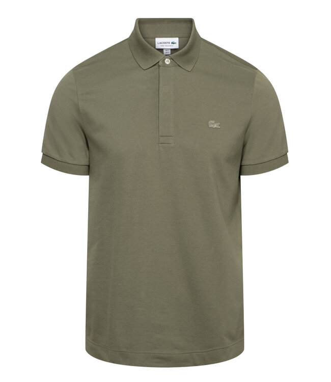 Lacoste PH5522 BMY KHAKI Lacoste regular fit olijfgroen polo olijfgroen krokodil