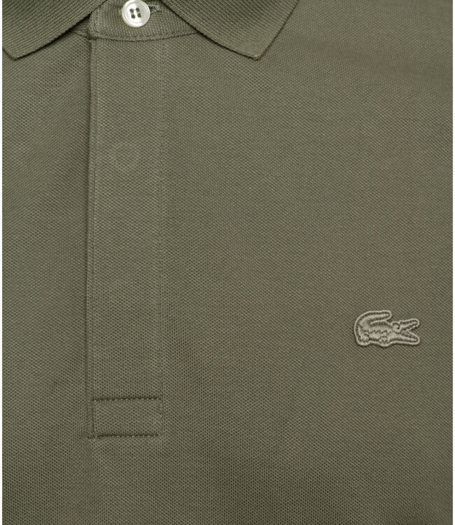 Lacoste PH5522 BMY KHAKI Lacoste regular fit olijfgroen polo olijfgroen krokodil