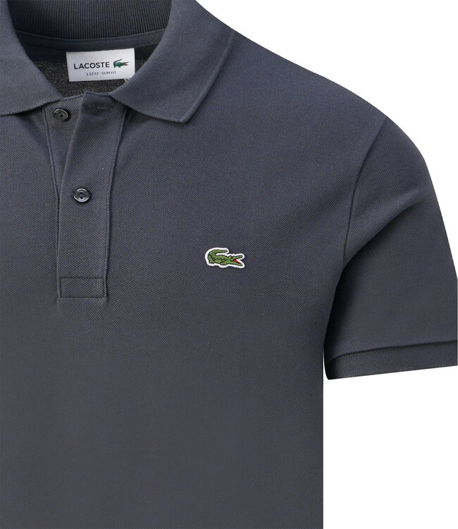 Fred Perry PH4012-61 S5T Graphite slim fit antraciet grijs polo groene krokodil