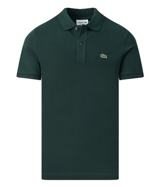 Lacoste slim fit donkergroen polo groene krokodil