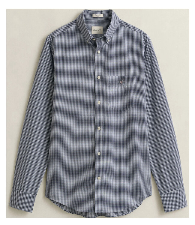 Gant 3000150-423 heren overhemd blauw-wit ruitje button down