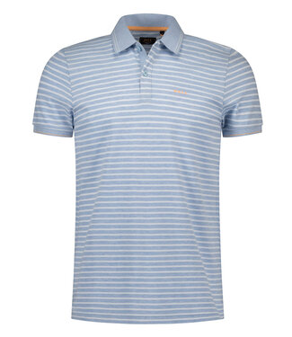 New Zealand Auckland 26CN132 2665 polo sky blue melange lichtblauw wit gestreept