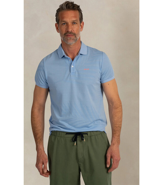 New Zealand Auckland 26DN116 2644 lichtblauw sunny blue speciale print polo