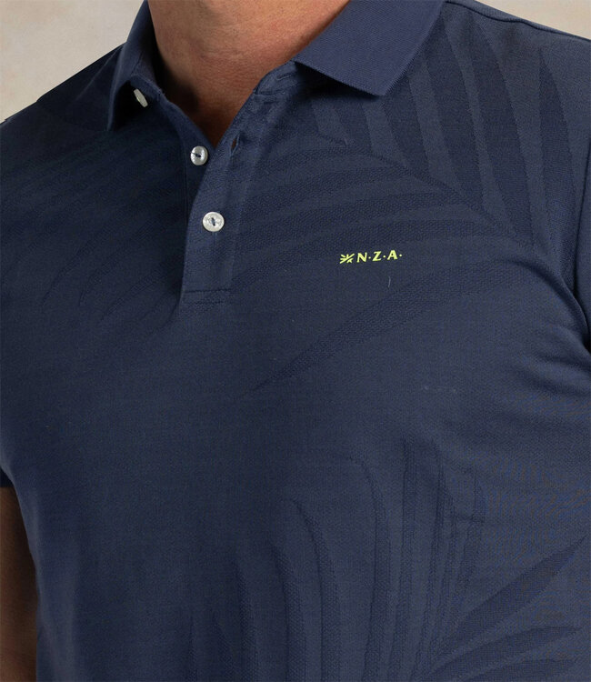 New Zealand Auckland 26DN116 2606 donkerblauw brilliant navy speciale print polo