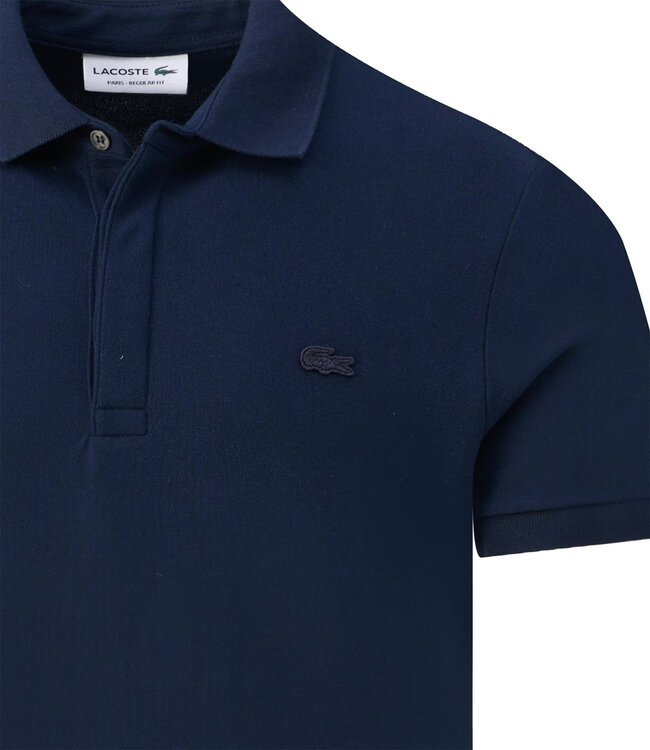 Lacoste PH5522 166 regular fit model Paris donkerblauw polo donkerblauw krokodil