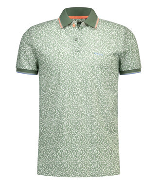 New Zealand Auckland Vintage Army polo short sleeve olijfgroen speciale print