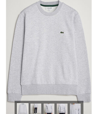 Lacoste sweater ronde hals lichtgrijs