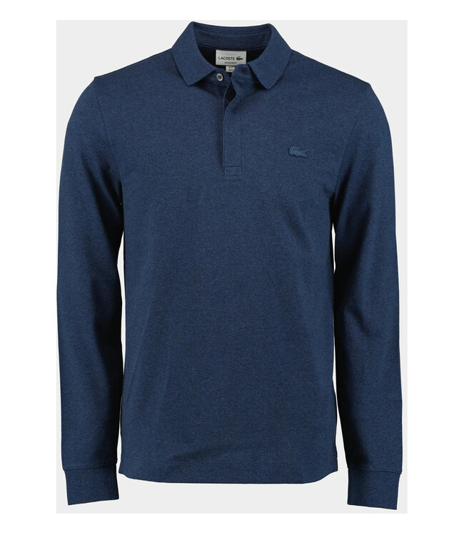 Lacoste PH2481 00 3GF Lacoste regular fit jeans blauw polo lange mouw jeans blauw krokodil