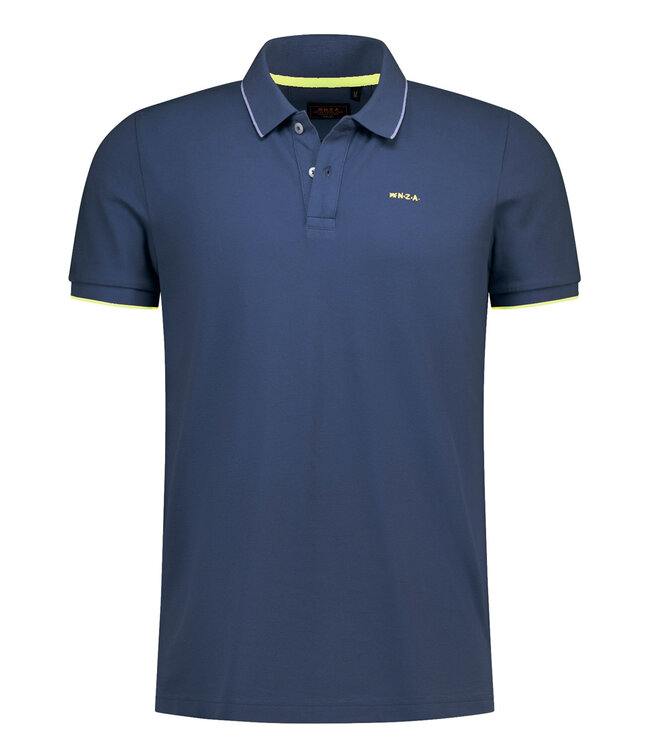 New Zealand Auckland 26DN160 2606 polo brilliant navy donkerblauw katoen stretch