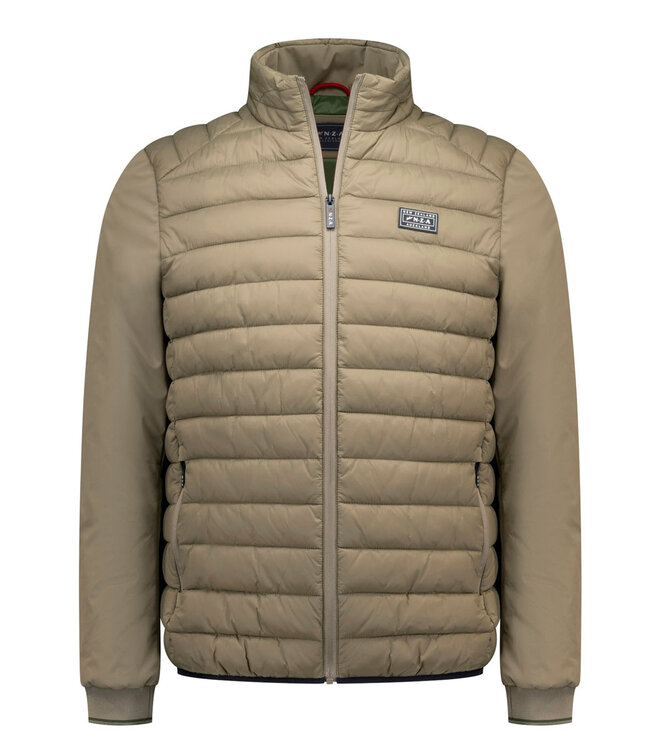 New Zealand Auckland 26GN800 1155 jacket tan sand gewatteerde jas met rits en zakken