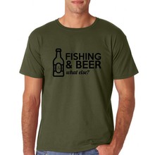 Maglietta Pesca & Birra - Verde Militare