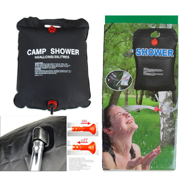 Mobile Solar Camping Shower - Camping Outdoor Shower 20 liters