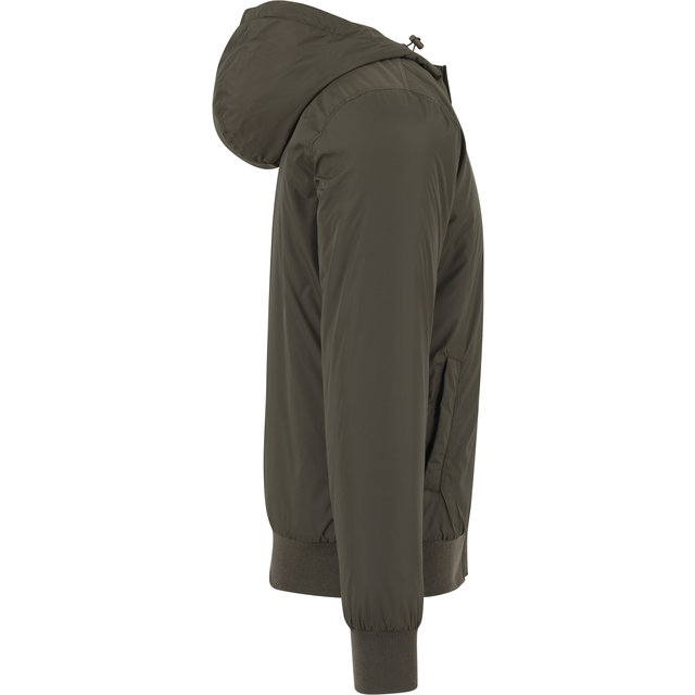 Hooded Windbreaker met een karper print op de borst