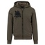 House of Carp Hooded Windbreaker with a carp print on the chest