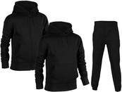Hoodies ohne Aufdruck - Schwarz
