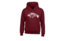 Kledingmaat : S, Kleur Hoodie : Bordeaux Rood, Kleur Opdruk: Wit