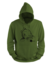 Kledingmaat: 4XL, Kleur Hoodie: Groen, Kleur Opdruk: Zwart