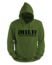 Kledingmaat: S, Kleur Hoodie: Groen, Kleur Opdruk: Zwart