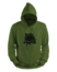 Kledingmaat : S, Kleur Hoodie : Groen, Kleur Opdruk: Zwart