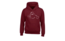 Kledingmaat: S, Kleur Hoodie: Bordeaux Rood, Kleur Opdruk: Wit