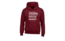 Kledingmaat: S, Kleur Hoodie: Bordeaux Rood, Kleur Opdruk: Wit