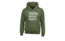 Kledingmaat: S, Kleur Hoodie: Groen, Kleur Opdruk: Wit