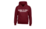 Kledingmaat: S, Kleur Hoodie: Bordeaux Rood, Kleur Opdruk: Wit