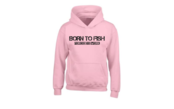 Sweat à capuche Born To Fish de House of Carp - Noir