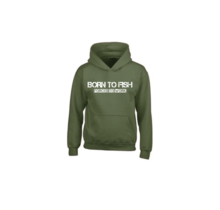 Felpa con cappuccio House of Carp Born To Fish - Nera