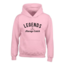 Kledingmaat: S, Kleur Hoodie: Roze, Kleur Opdruk: Zwart