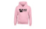 Kledingmaat : S, Kleur Hoodie : Roze, Kleur Opdruk: Zwart