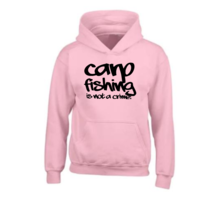 House of Carp Hoodie Carpfishing is not a crime Pink