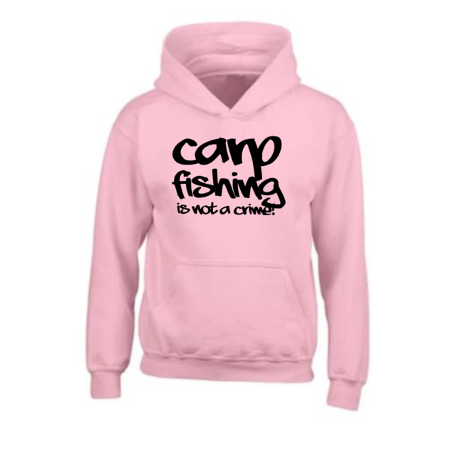 House of Carp hættetrøje Carpfishing er ikke en forbrydelse Pink