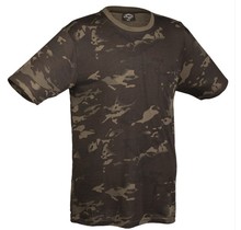House of Carp - T-shirt med multitarn camouflagemønster