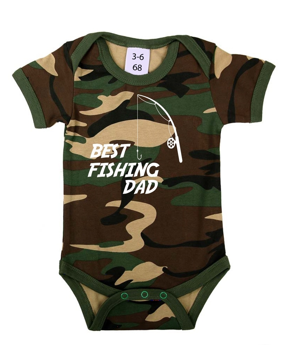 Best Fishing Dad - Baby Romper | Carp clothing for kids and babies