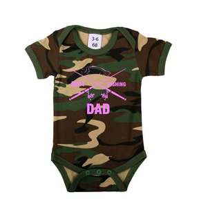 Best Fishing Dad - Romper Roze