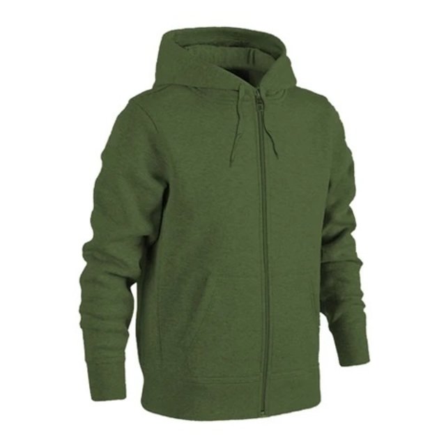 Hooded Zipper - Green